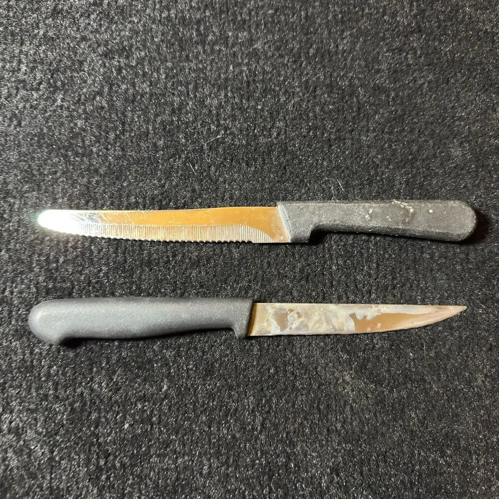 Steak Knives Next Day Gourmet Bronze Basics Essentials Stainless Serrated 2pcs